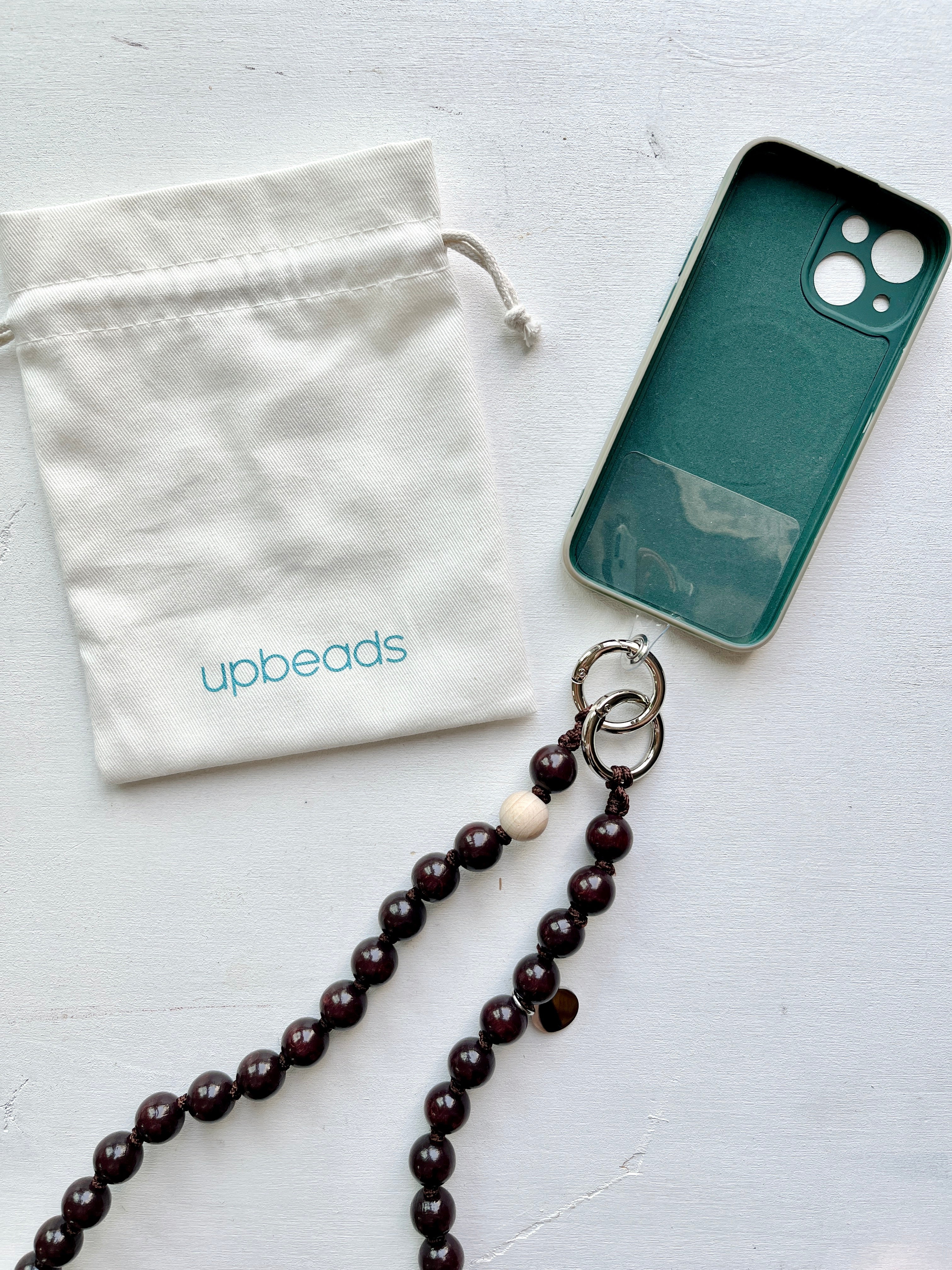 upbeads アップビーズスマホショルダー 携帯ストラップ エスプレッソ – NOZZI BAZZAR