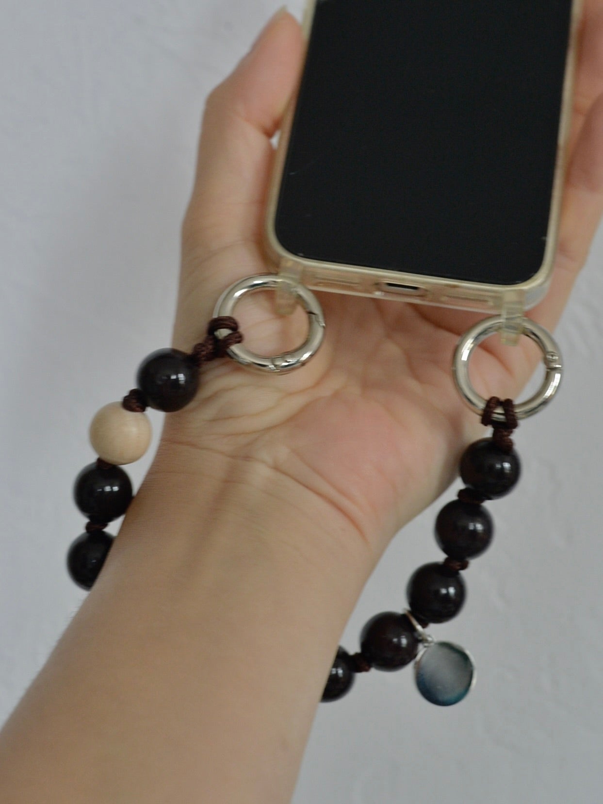 upbeads アップビーズ スマホストラップ MINI エスプレッソ